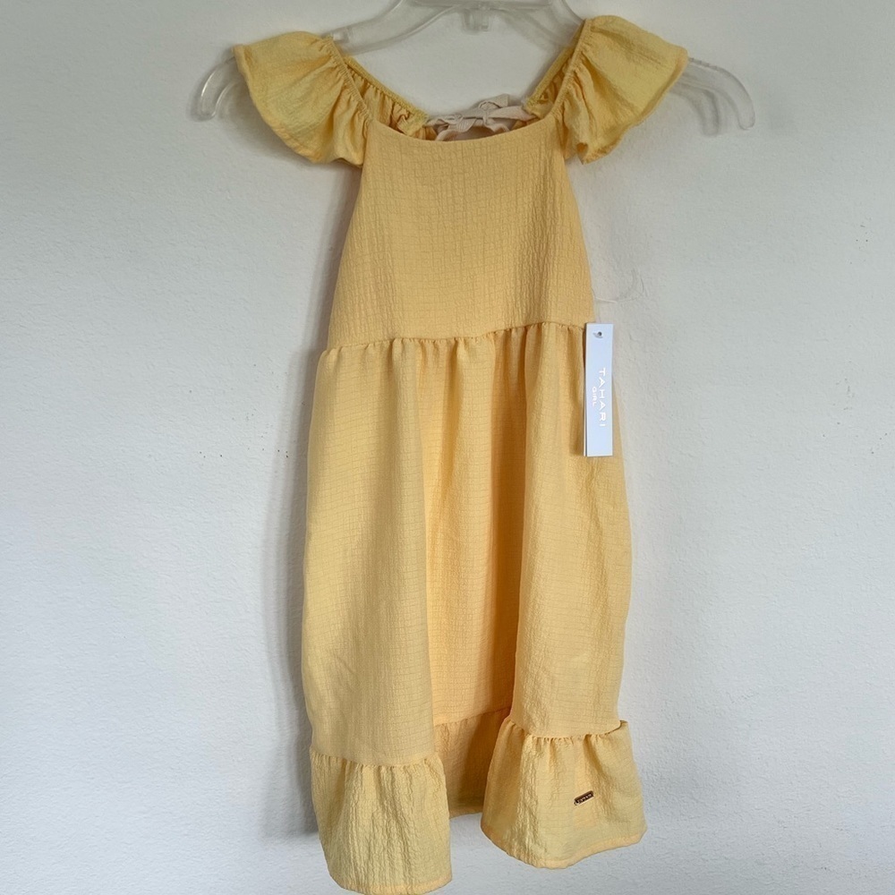 Tahari Girl 4T Yellow Sundress NWT